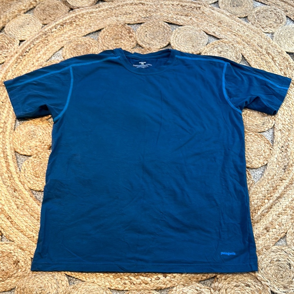 Patagonia Men's Blue T-Shirt